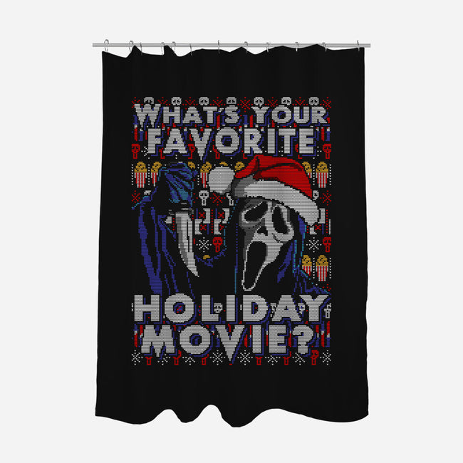 Holiday Scream-none polyester shower curtain-goodidearyan