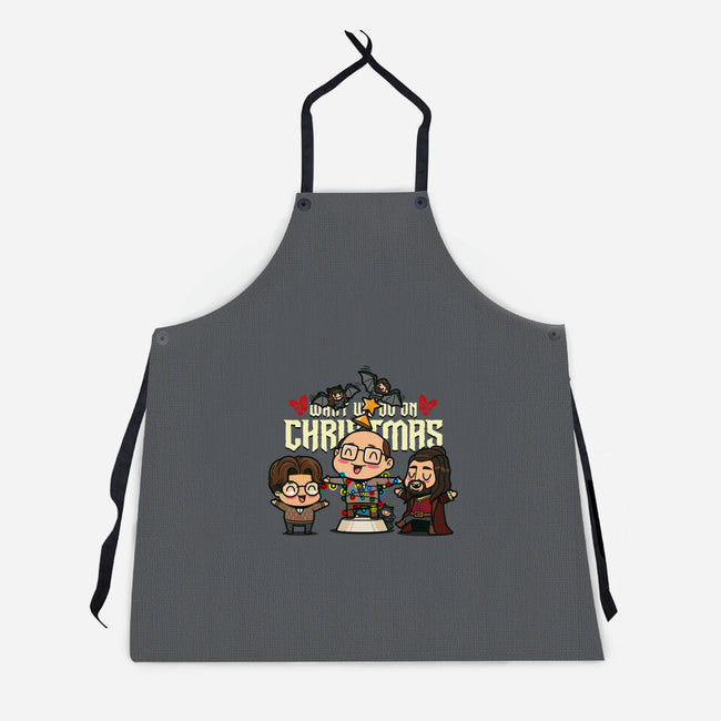 What We Do On Christmas-unisex kitchen apron-Boggs Nicolas