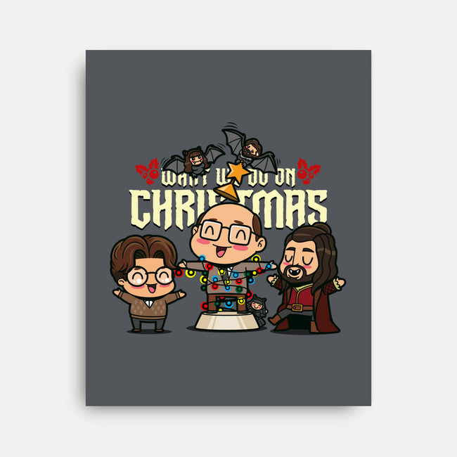 What We Do On Christmas-none stretched canvas-Boggs Nicolas