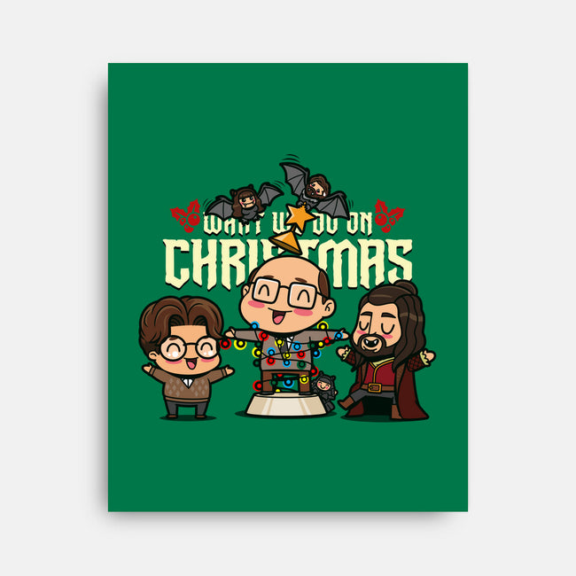 What We Do On Christmas-none stretched canvas-Boggs Nicolas