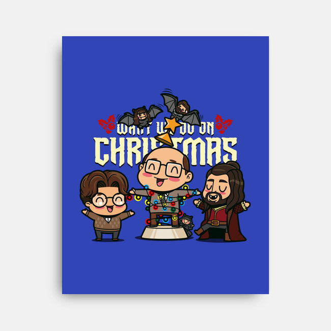 What We Do On Christmas-none stretched canvas-Boggs Nicolas