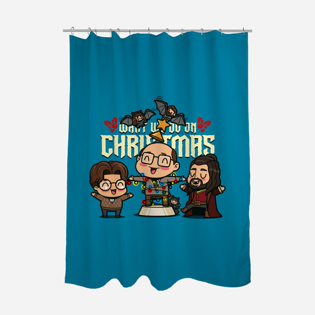 What We Do On Christmas-none polyester shower curtain-Boggs Nicolas