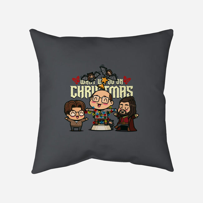 What We Do On Christmas-none removable cover w insert throw pillow-Boggs Nicolas