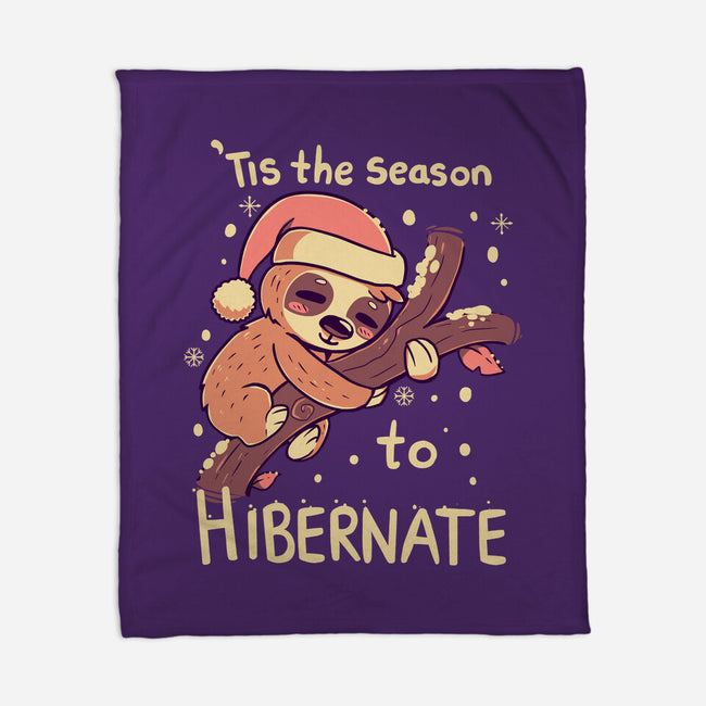 Tis The Season To Hibernate-none fleece blanket-TechraNova