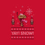 Yay! Snow!-youth pullover sweatshirt-katiestack.art