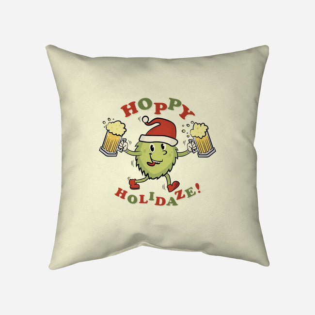 Hoppy Holidaze-none removable cover throw pillow-hbdesign