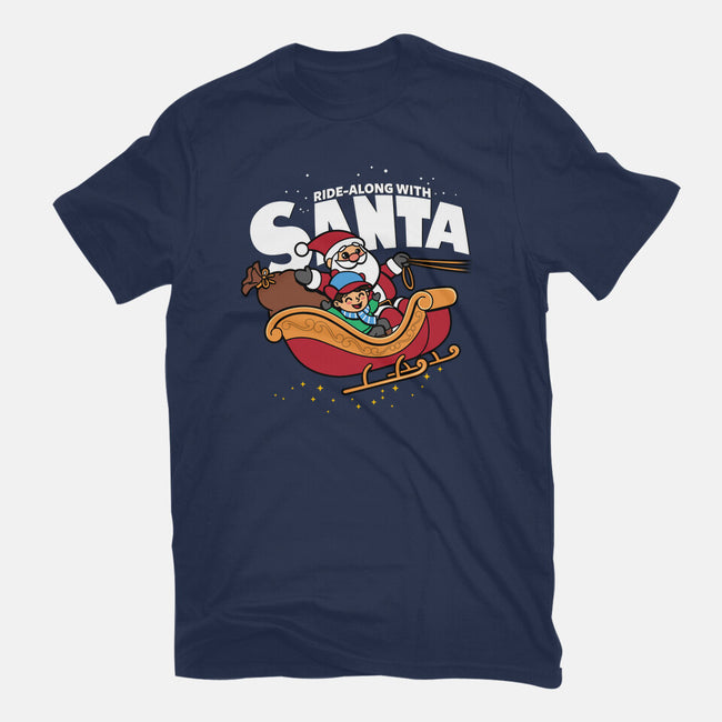 Ride-Along With Santa-mens basic tee-Boggs Nicolas