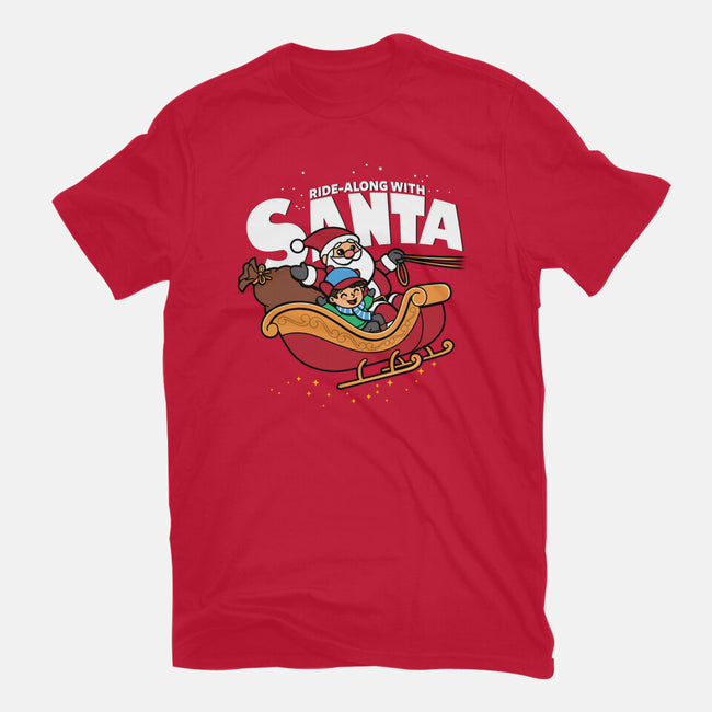 Ride-Along With Santa-mens basic tee-Boggs Nicolas