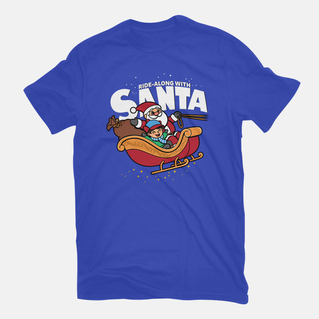 Ride-Along With Santa-mens basic tee-Boggs Nicolas