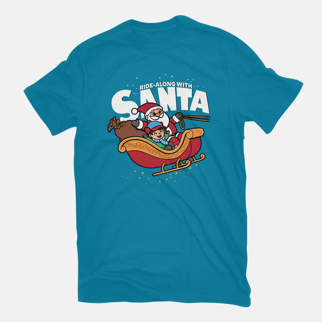Ride-Along With Santa-mens basic tee-Boggs Nicolas