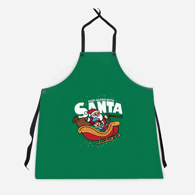 Ride-Along With Santa-unisex kitchen apron-Boggs Nicolas