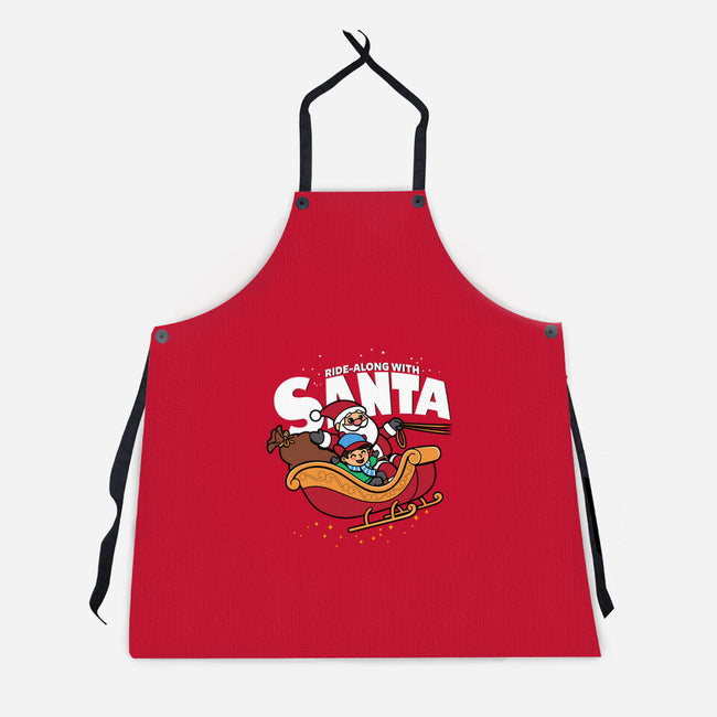 Ride-Along With Santa-unisex kitchen apron-Boggs Nicolas