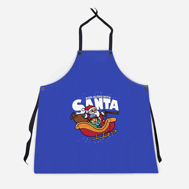 Ride-Along With Santa-unisex kitchen apron-Boggs Nicolas