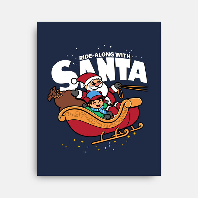Ride-Along With Santa-none stretched canvas-Boggs Nicolas