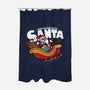 Ride-Along With Santa-none polyester shower curtain-Boggs Nicolas