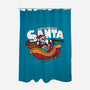 Ride-Along With Santa-none polyester shower curtain-Boggs Nicolas