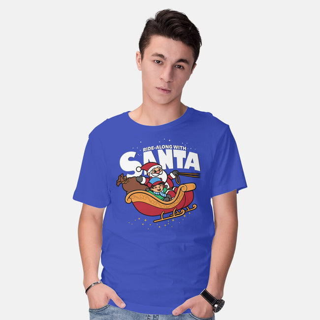 Ride-Along With Santa-mens basic tee-Boggs Nicolas
