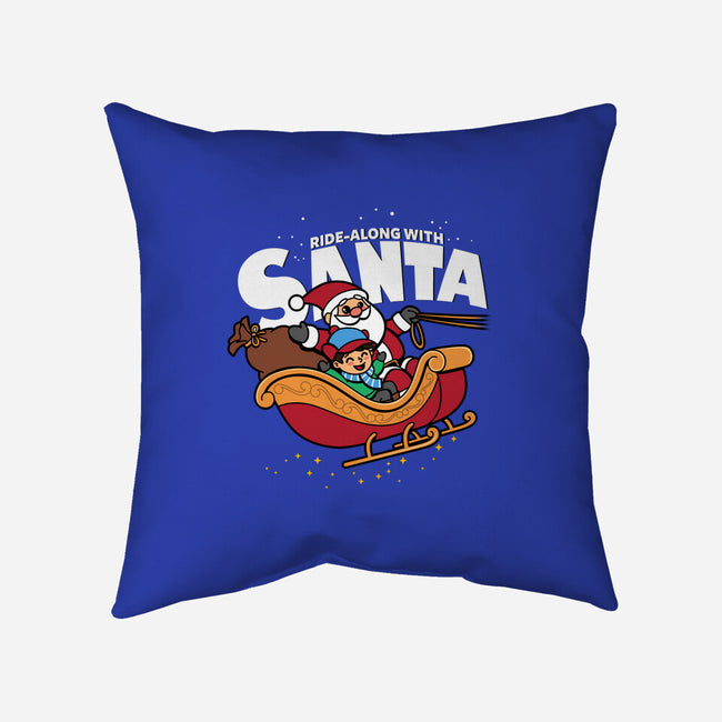 Ride-Along With Santa-none removable cover w insert throw pillow-Boggs Nicolas