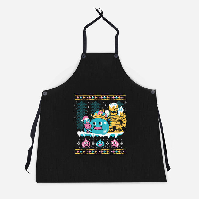 Slimes X-Mas-unisex kitchen apron-Sketchdemao
