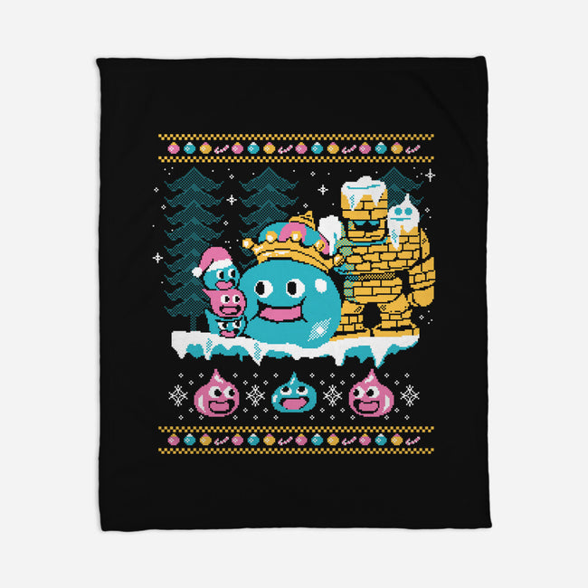 Slimes X-Mas-none fleece blanket-Sketchdemao