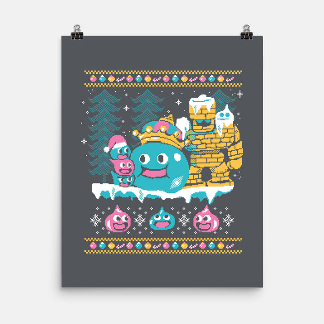Slimes X-Mas-none matte poster-Sketchdemao