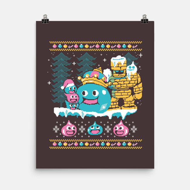 Slimes X-Mas-none matte poster-Sketchdemao