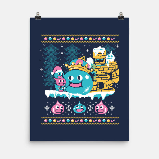 Slimes X-Mas-none matte poster-Sketchdemao