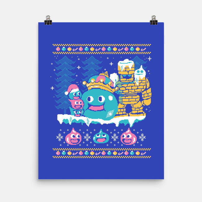 Slimes X-Mas-none matte poster-Sketchdemao