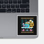 Slimes X-Mas-none glossy sticker-Sketchdemao