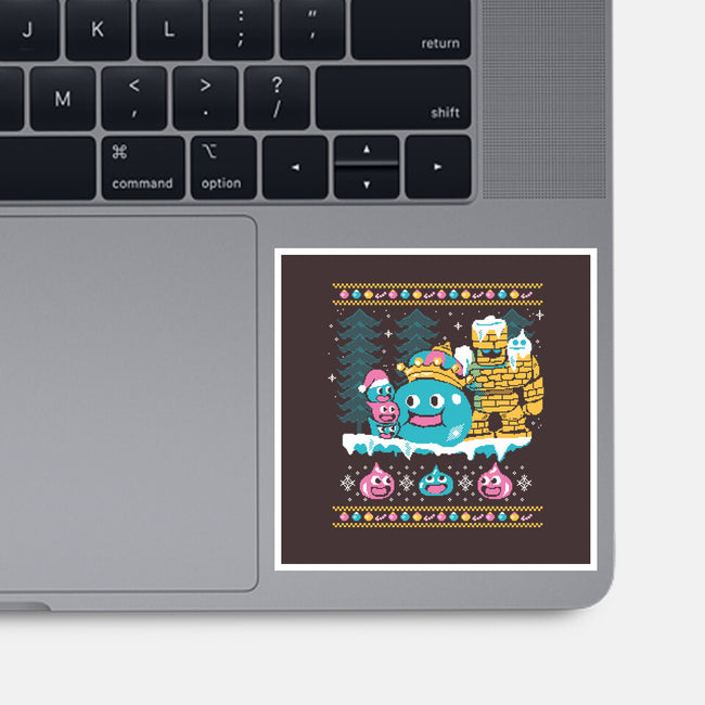 Slimes X-Mas-none glossy sticker-Sketchdemao