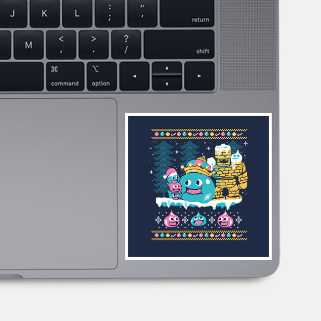 Slimes X-Mas-none glossy sticker-Sketchdemao