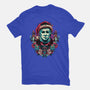 Holidays At Haddonfield-mens basic tee-glitchygorilla