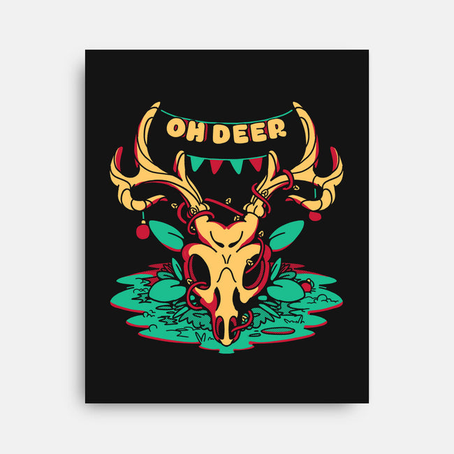 Oh Deer-none stretched canvas-estudiofitas