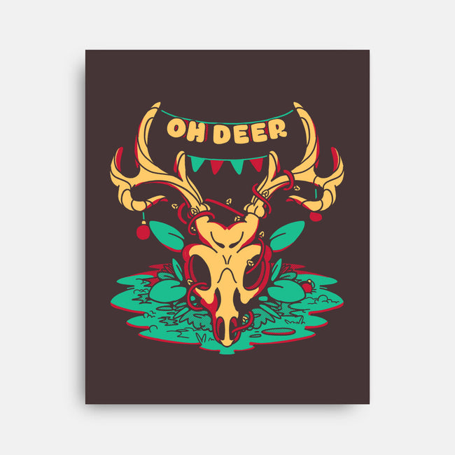 Oh Deer-none stretched canvas-estudiofitas