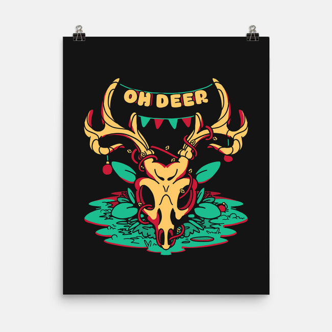 Oh Deer-none matte poster-estudiofitas