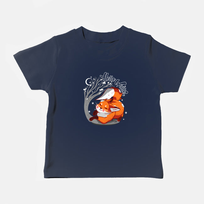 Hello Wild Winter-baby basic tee-heydale