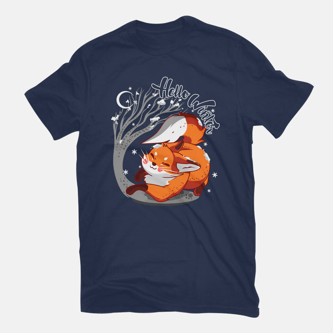 Hello Wild Winter-mens premium tee-heydale