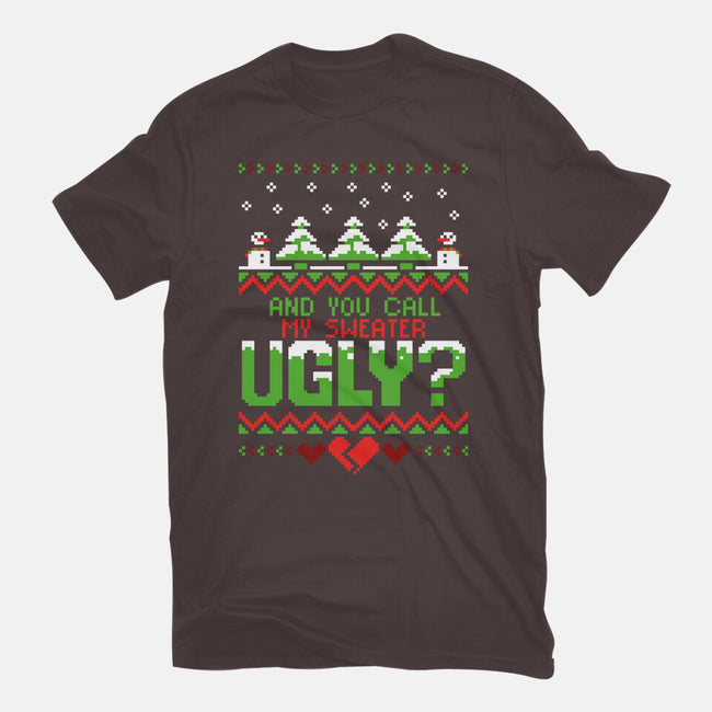 You Call Me Ugly?-womens basic tee-theteenosaur