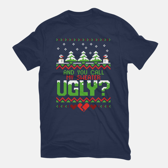 You Call Me Ugly?-mens basic tee-theteenosaur