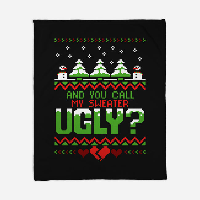 You Call Me Ugly?-none fleece blanket-theteenosaur