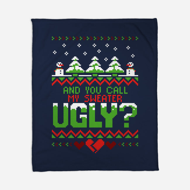 You Call Me Ugly?-none fleece blanket-theteenosaur