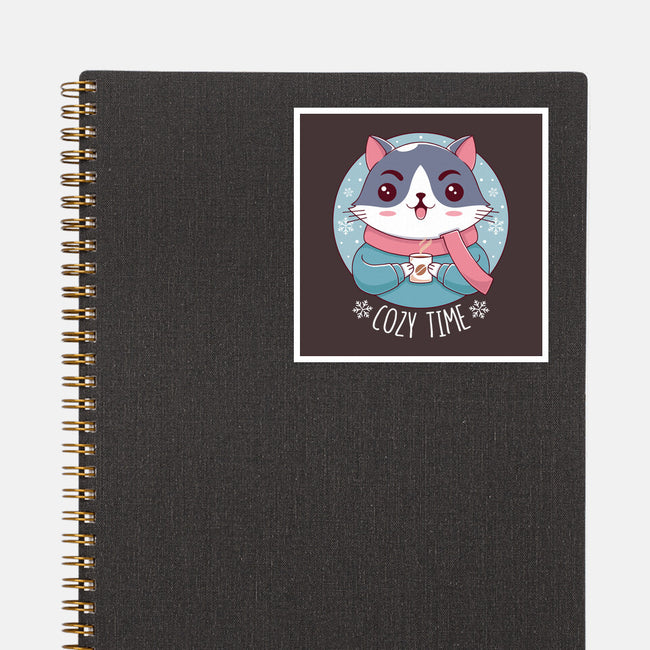 The Coziest Time-none glossy sticker-Alundrart