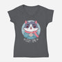 The Coziest Time-womens v-neck tee-Alundrart