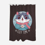 The Coziest Time-none polyester shower curtain-Alundrart