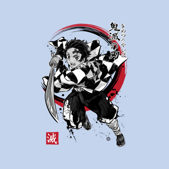 Demon Slayer Sumi-E-mens basic tee-DrMonekers