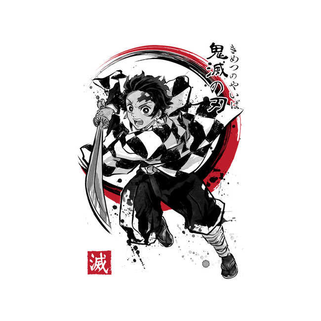 Demon Slayer Sumi-E-mens basic tee-DrMonekers