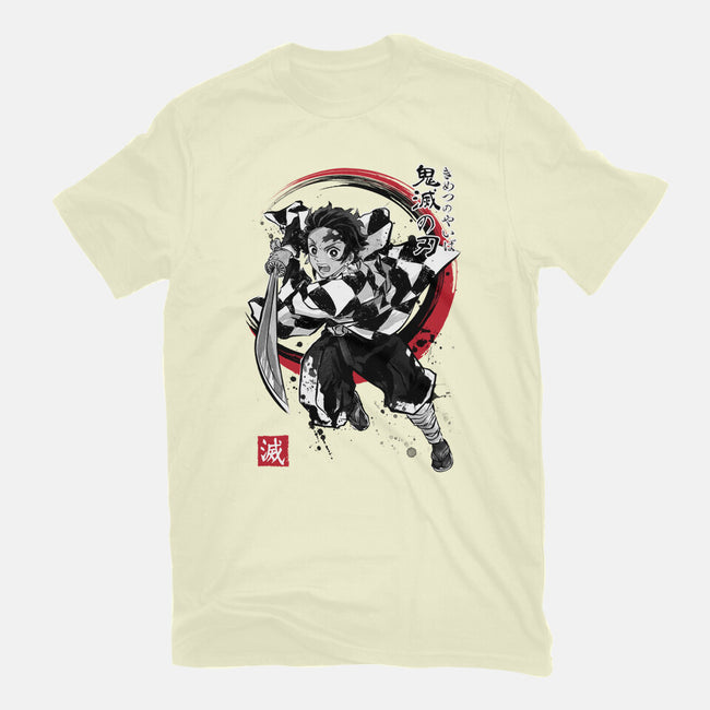 Demon Slayer Sumi-E-mens basic tee-DrMonekers