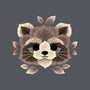 Raccoon Of Leaves-none polyester shower curtain-NemiMakeit