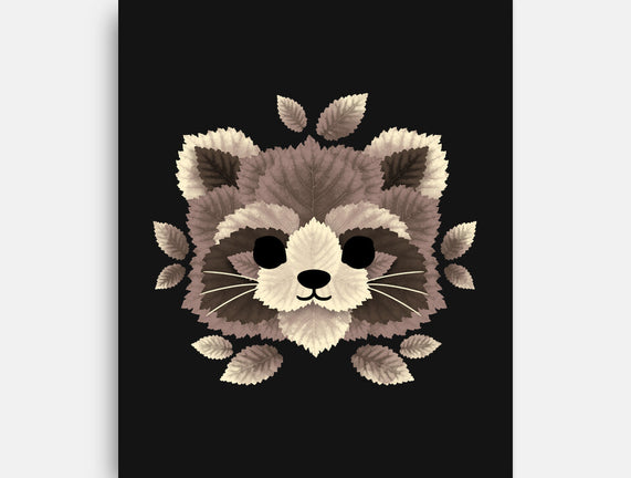 Raccoon Of Leaves