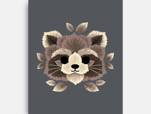 Raccoon Of Leaves